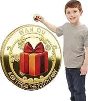 Frfik Tooth Fairy Commemorative Coin | Collectible Novelty Coin | Fun Keepsake for Display Kids Childhood Tradition