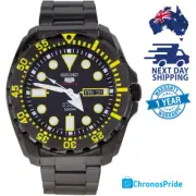 SEIKO 5 SPORTS SRP607 Stainless Steel Black 24 Jewels Mens Automatic Watch