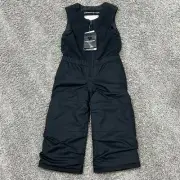 New Obermeyer Outer Limits Ski Bib Pants Black unisex Size 4 Kids Snowboard