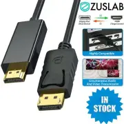 Displayport DP to HDMI Cable Male to Male 4K High Speed Display Port 1M/1.8M/3M