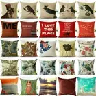 Linen Decor Pillowcase 18"*18" Pillow Cover Cushion Cover Home Birds Pattern