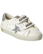 Golden Goose Old School Leather & Glitter Sneaker
