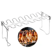 Collapsible BBQ Roaster Grill Chicken Wing Grill Rack Bbq Chicken Leg Rack