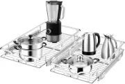 Pull Out Cabinet Organizer(12" W X 21" D) 2 Pack,Cabinet Drawers Slide Out Shelv