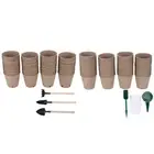 53/72pcs Seed Starter Pots with Plant Labels Germination Pot Mini Seedling Tools