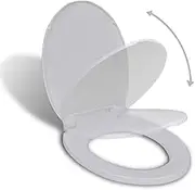 Soft-Close Toilet Seat White Oval Hardware Accessories