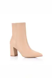 Max Stretch Ankle Boots - Beige Stretch