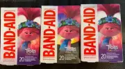 Band Aid Trolls World Tour 3 Boxes Of 20 Bandages Each New