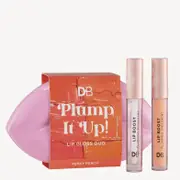 DB Cosmetics Plump It Up Lip Gloss Duo Perky Peach