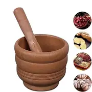 Mortar and Pestle Set Large | Hand Grinder Garlic Smasher Guacamole Bowls - Non Slip Base, Seasoning Tools, Home Kitchen Gadgets, Grinder Bowl Crusher for Garlic Pepper Seasoning