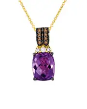 Le Vian 14K 3.01 ct. tw. Diamond & Amethyst Necklace