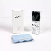 NEW Quay Australia Anti-Fog Cleaning Spray & Cleansing Cloth 30 mL / 1 oz