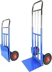 [ZHHYDF] Steel Folding Folding Trolley with Anti Puncture Rubber Wheels and 150 kg Capacity，Black Sack Barrows Duty for Luggage, Travel, Shopping, Auto, Moving and Office Use