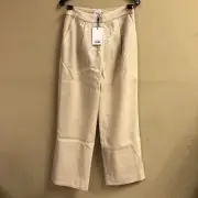 AJE Women's Incandescent Sequin Pants US Size 2 Sand Brown