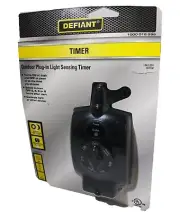 15 Amp 24-Hour Outdoor Plug-In Mechanical Dusk - Dawn Timer with Grounded Outlet