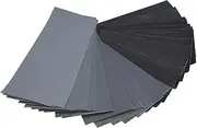 120 to 3000 Grit Waterproof Sand Paper Kit, Wet Dry Sandpaper Set for Polishing Sanding Resurfacing (Set of 42 Pieces)