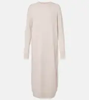 ['S Max Mara] 'S Max Mara Wool and cashmere sweater dress UK 14 beige