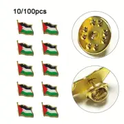 Elegant Palestine Flag Pin Badge Show Your Desire for a Peaceful World