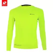 Mens Long Sleeve Cycling Jersey Running Shirts Sport Wear Compression Shirt