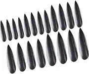 minkissy 20pcs Black Fake Finger Nails Halloween Witch Fingers Cosplay Prop Trick Props for Party