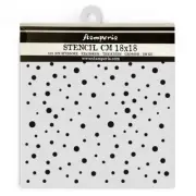 Stamperia Stencil 7"X7"-Classic Christmas Dots Pattern (Pack of 3)