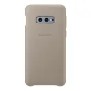Samsung Galaxy S10e Leather Back Cover - Grey