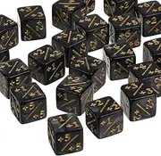 Vaguelly 48pcs Acrylic Dice Counters Set Stackable Token Dice for Tabletop Games Card Gaming Accessories Multi-Functional for Math Learning Game Mechanics Tracking