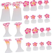 ELAYARD 3Sets Silicone Toe Separators for Pedicure Comfortable Nail Art Tool Soft Gel Dividers for Women for Home Salon Use for Nail Polish Application