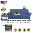 Checkered Elastic Sofa Cover - Large Slipcover for 3 Cushion Couches, Easy Care