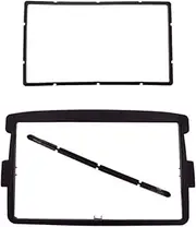 QASULER 2 Din Radio Fascia, for Renault, Duster 2010+ Logan Sandero, for Dacia, Dokker DVD CD Dash Trim Installation Mount Kit Center Console Radio Fascia