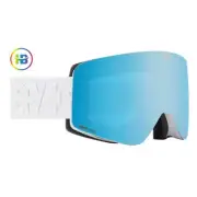 Spy Marauder Matte White Snow Goggles - Happy Boost Blue Spectra Mirror Lens