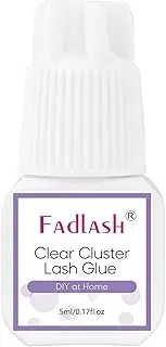 Cluster Lash Glue Clear Individual Lash Glue 7-15 Days Retention 2-3s Dry Time for DIY Lash Extension 5ml