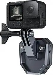 TELESIN Motorcycle Windshield Clamp Mount for GoPro Hero 13/12/11/10/9/8/7 DJI Action 5 pro/4/3/2 Insta360 X4/X3/Ace Pro | Stable Locking, Front & Rear Shooting, Quick Installation | Windshield Clamp