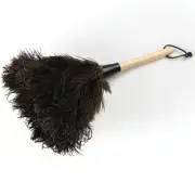 Wool Shop Delicate Light Ostrich Feather Cleaning Duster Brown 13 inch