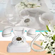 Audio Guest Book Telephone Record Customized Voice Message Wedding Party White