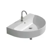 WS Bath Collections Normal 50A 19-11/16" Ceramic Wall Mounted / - White