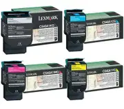 Lexmark C540H Toner Cartridges Value Pack - Includes: [1 x Black, Cyan, Magenta, Yellow]