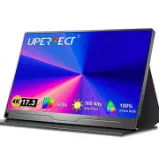 UPERFECT 17.3" Portable Monitor 3840x2160 w/VESA HDR USB C For Laptop Computer