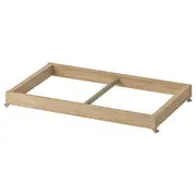 KOMPLEMENT clothes rail, white stained oak effect, 50x35 cm