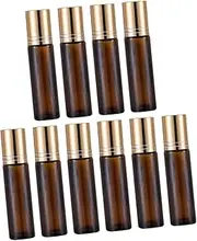 SHERCHPRY 10PCS Portable Essential Oil Roller Bottle Travel Friendly Roll Containers for Easy Liquid Application Compact Design for Handbags Go Use