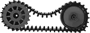 Crawler Accessories Remote Control Tank Parts Model Tank Tracks Car Model Building Black