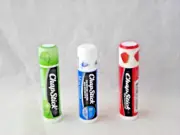(3 Pack) ChapStick Lip Balm New Sealed Green Apple Strawberry Moisturizer C32