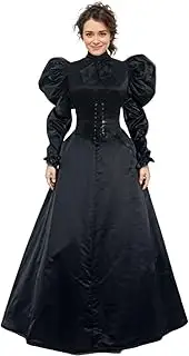[ANDHOM] Gothic Victorian Dress Witch Vampire Costume with Rococo Ball Gown Victorian Ghost Styles