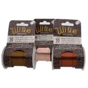 Wire Elements Vintage Bronze, Rose Gold, Antique Copper 20 Gauge Craft Wire