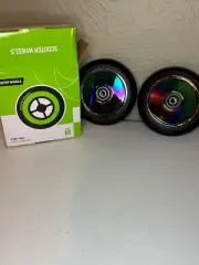 110mm Scooter Wheels 2 PCS Pro Scooter Wheel Pair Colorful