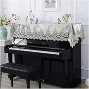 Grand Piano Cover, Piano Towel Piano Cover Dust Proof Home Cover Piano Accessories Cover Lace Fabric Decorative Universal Dust Protection Cover for Piano