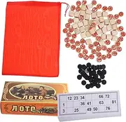 Toddmomy 1Set Funny Bingo Cards with Wooden and Number Cards Board Game for Adults Enhances Logical Thinking and Coordination for Family Fun and Parties
