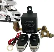 Remote Battery Disconnect Switches, 12v Automatic Cut Off System, Leak-Proof Car Shut Off Remote Control Operated, for Auto, Vehicle, Truck, Security, Garage