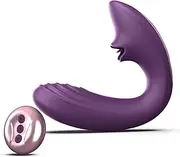 Tracy's Dog Clitoral Licking Vibrator for Clit G Spot Stimulation, Remote Control Adult Sex Toys with 7 Licking and 10 Vibration Patterns, Vibrating Stimulator for Women and Couple Purple (OG Lick)