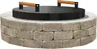 FEBTECH - Fire Pit Solid Cover Compatible with Fire Pit Inside Up to 23"